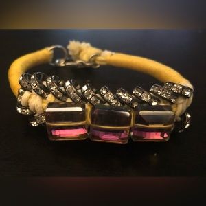 Funky yellow beaded bracelet